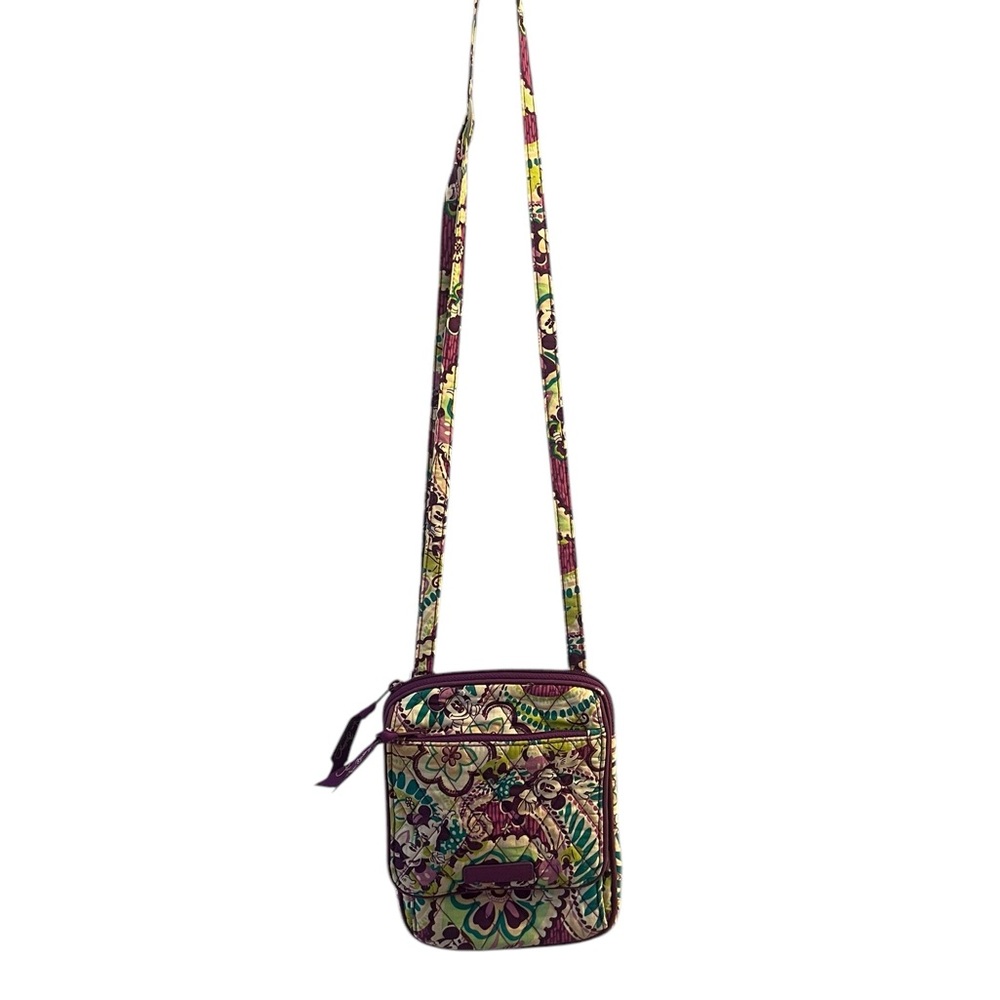 Vera Bradley X Disney Parks  Plums Up Mickey and Minnie Crossbody Small Purse - Picture 4 of 13
